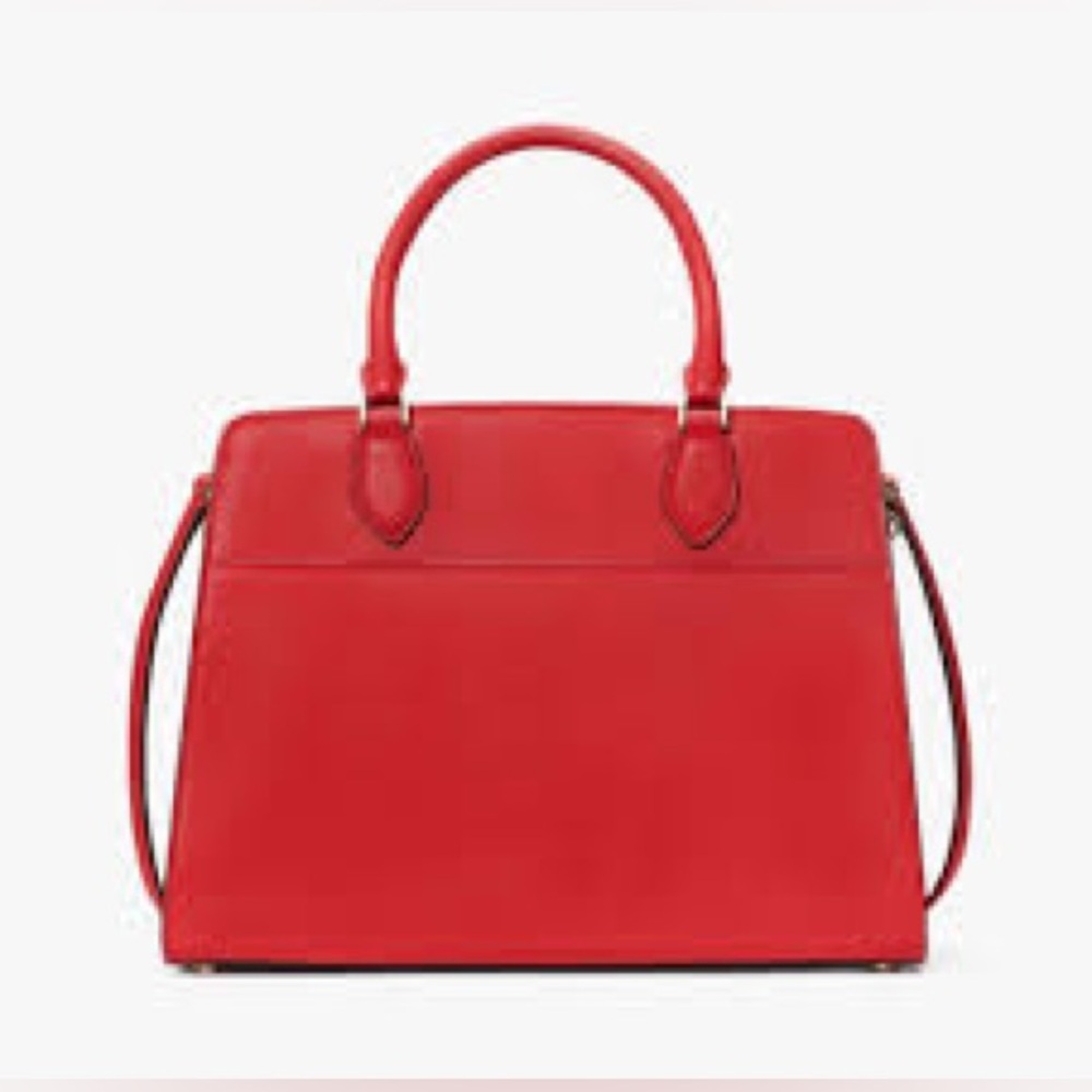 NWT!! Kate Spade MADISON Saffiano Leather Medium Satchel - Candied Cherry Red - Picture 7 of 11